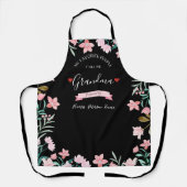 Gepersonaliseerde oma Schort met kleinkinderen nam (Voorkant)