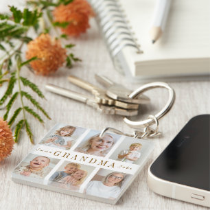 Gepersonaliseerde oma Sleutelhanger   Aangepaste f