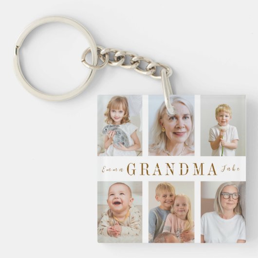 Gepersonaliseerde oma Sleutelhanger | Aangepaste f (voorkant)