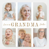 Gepersonaliseerde oma Sticker | Aangepaste foto's (Voorkant)