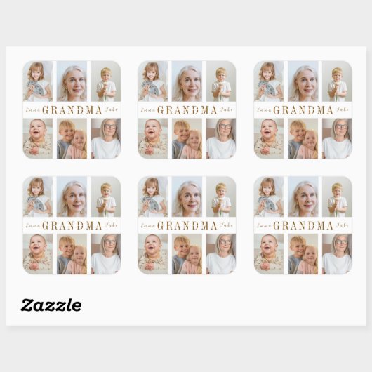 Gepersonaliseerde oma Sticker | Aangepaste foto's (Vel)