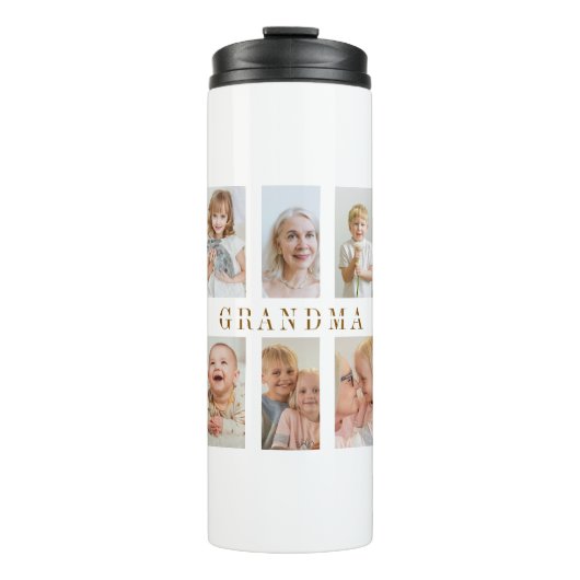 Gepersonaliseerde oma thermische tuimelaar foto's thermosbeker (Voorkant)