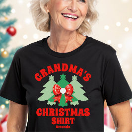 Gepersonaliseerde oma's kerst Shirt