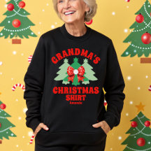 Gepersonaliseerde oma's kerstsweatshirt