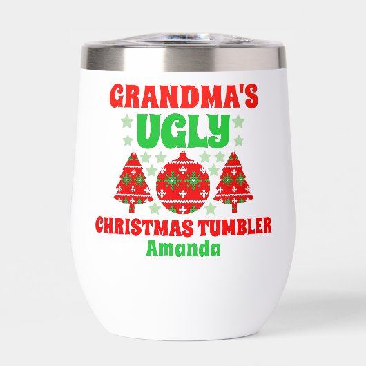 Gepersonaliseerde oma's lelijke kersttrui (Voorkant)