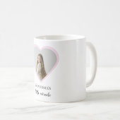 Gepersonaliseerde Oma's Little Miracle Heart Foto Koffiemok (Voorkant rechts)