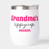 Gepersonaliseerde oma's Sippy Cup Wijn Tumbler (Links)
