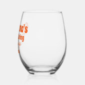 Gepersonaliseerde oma's Thanksgiving Sippy Cup Wijnglas Zonder Voet (Links)