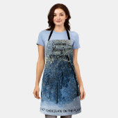 Gepersonaliseerde Oma's Winter Wonderland Schort (Gedragen)