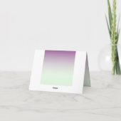 Gepersonaliseerde ombre gevouwen briefkaarten (Achterkant)