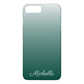 Gepersonaliseerde ombre gradiënt groen Case-Mate iPhone case (Achterkant)