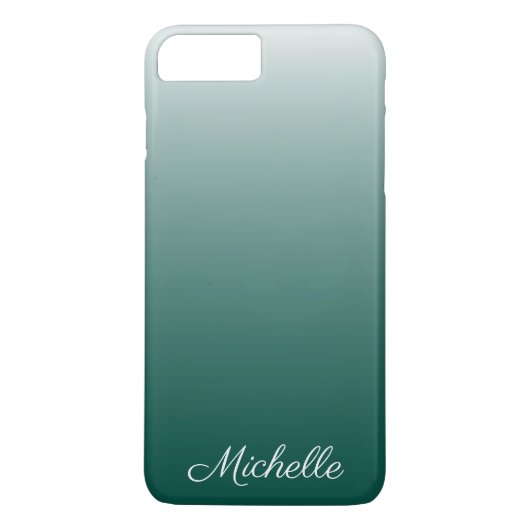 Gepersonaliseerde ombre gradiënt groen Case-Mate iPhone case (Achterkant)