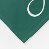 Gepersonaliseerde ombre gradiënt groen fleece deken (Hoek)