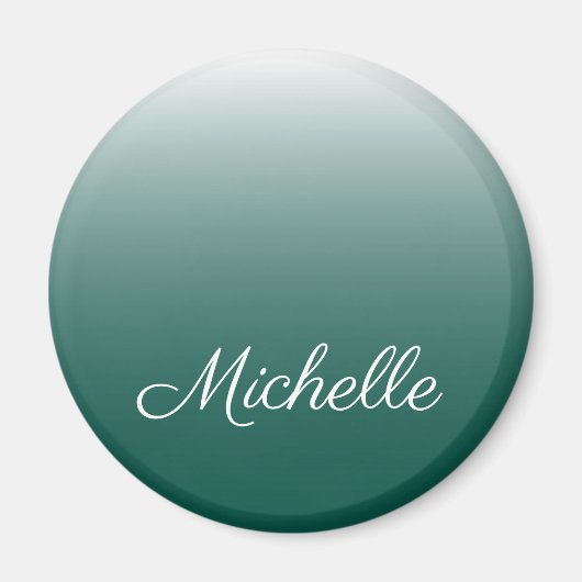 Gepersonaliseerde ombre gradiënt groen magneet (Voorkant)