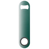 Gepersonaliseerde ombre gradiënt groen speed flessenopener (Achterkant)