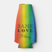 . Gepersonaliseerde ombre Rainbow Pride Summer Par Flesjeskoeler (Voorkant)