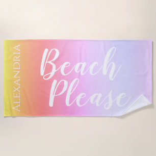 Gepersonaliseerde Ombre Strandlaken