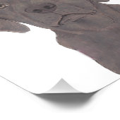 Gepersonaliseerde omkeerbare chocolade labrador ku foto afdruk (Hoek)