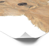 Gepersonaliseerde omkeerbare Ierse Setter Art Foto Afdruk (Hoek)