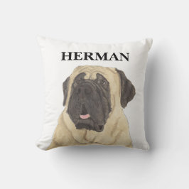 Gepersonaliseerde omkeerbare mastiff kussen