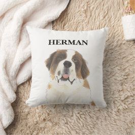Gepersonaliseerde omkeerbare St. Bernard Kussen