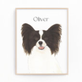 Gepersonaliseerde omkeerbare zwart & wit papillon  foto afdruk