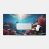 Gepersonaliseerde Onderwater Coral Reef Desk Mat (Keyboard & Muis)
