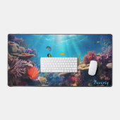 Gepersonaliseerde Onderwater Coral Reef Desk Mat (Keyboard & Muis)