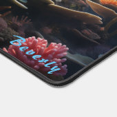 Gepersonaliseerde Onderwater Coral Reef Desk Mat (Hoek)