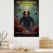 Gepersonaliseerde onderwater Deep Zee Adventure Fi Poster (Keuken)