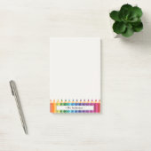 Gepersonaliseerde Onderwijzersnaam Kleurpotloden Post-it® Notes (Kantoor)