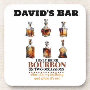 Gepersonaliseerde Onderzetters Bourbon Whiskey, se