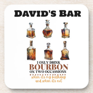 Gepersonaliseerde Onderzetters Bourbon Whiskey, se