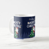 Gepersonaliseerde ondeugende lijst mok (Voorkant links)