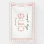 Gepersonaliseerde "One Gekke Goose" Party Sign - B Spandoek (Verticaal)