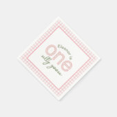 Gepersonaliseerde "One Gekke Goose" Verjaardag ser Servet (Hoek)