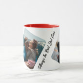 Gepersonaliseerde One of a Kind Familiefotocollage Mok (Midden)