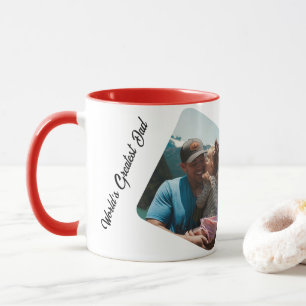Gepersonaliseerde One of a Kind Familiefotocollage Mok