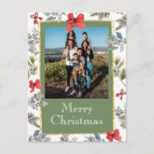 Gepersonaliseerde One Photo Holiday Briefkaart (Voorkant)