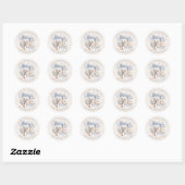 Gepersonaliseerde ONEderful 1st Birthday Party Sti Ronde Sticker (Vel)