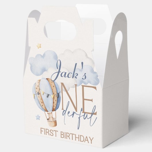 Gepersonaliseerde ONEderful 1st Verjaardag Favor B Bedankdoosjes (Geopend)