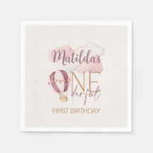 Gepersonaliseerde ONEderful 1st Verjaardag Papier 