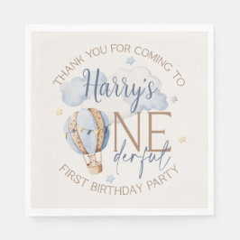 Gepersonaliseerde ONEderful 1st Verjaardagsfeestse Servet