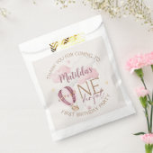 Gepersonaliseerde ONEderful eerste verjaardag guns Bedankzakje (Gezegeld)