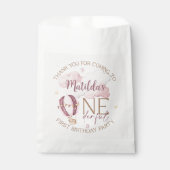 Gepersonaliseerde ONEderful eerste verjaardag guns Bedankzakje (Voorkant)