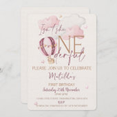 Gepersonaliseerde ONEderful eerste verjaardag uitn Kaart (Voorkant / Achterkant)