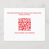 Gepersonaliseerde ontbrekende huisdier of persoon flyer (Achterkant)