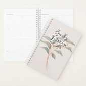Gepersonaliseerde  ontwerp waterverf verlaat Chic Planner (Display)