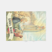 Gepersonaliseerde Onze Vrouwe van Fatima Fleece Deken (Voorkant (Horizontaal))