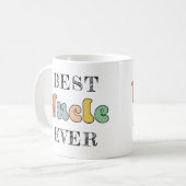 Gepersonaliseerde Oom Gifts | Beste oom Ever Cute Koffiemok (Voorkant links)